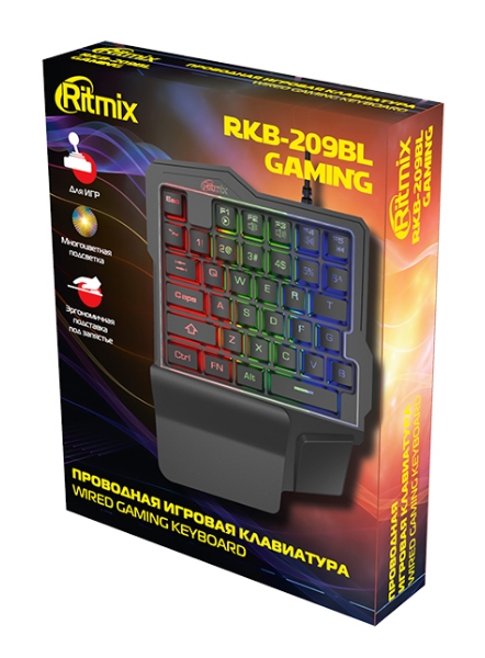Кейпад Ritmix RKB-209BL GAMING